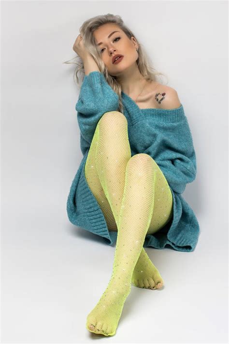 colorful fishnet stockings